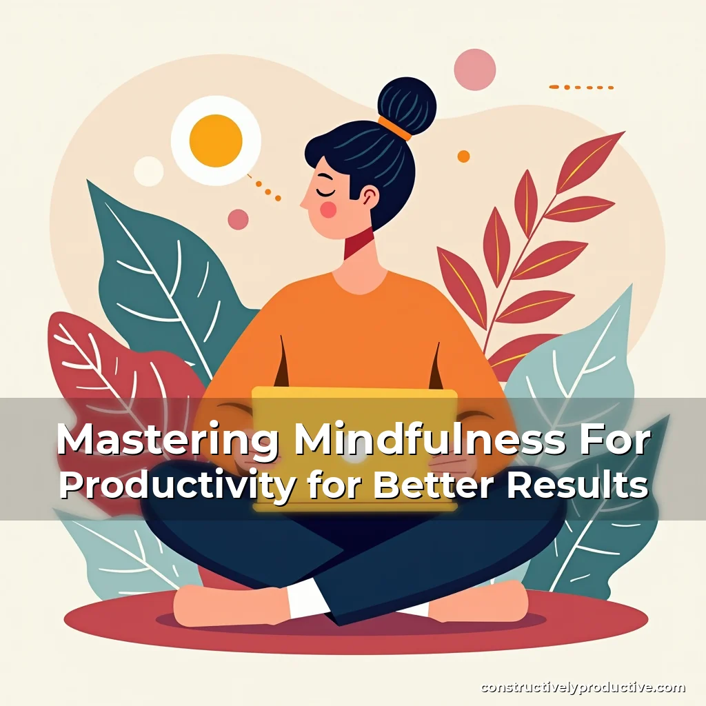 Read more about the article Mastering Mindfulness For Productivity for Better Results