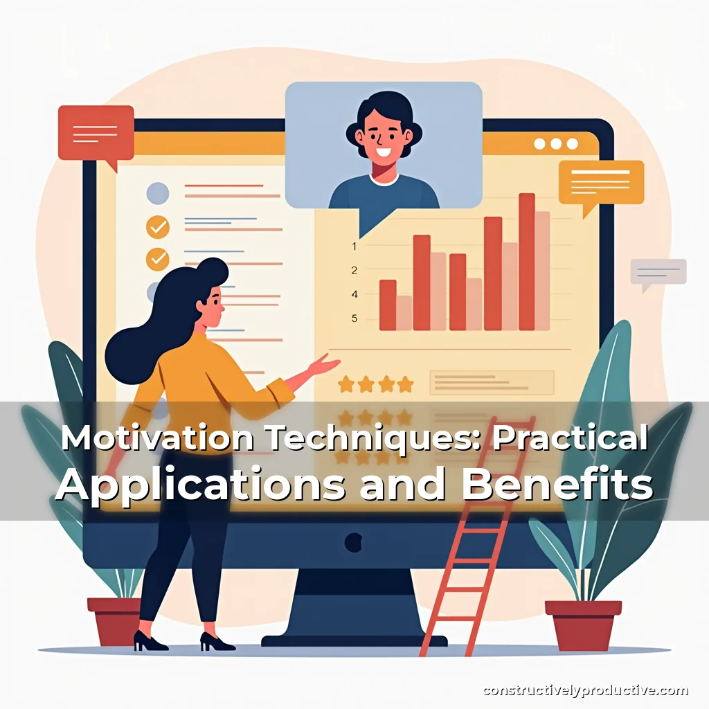 Artistic representation for Motivation Techniques: Practical Applications and Benefits