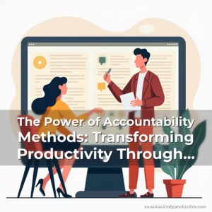 Read more about the article The Power of Accountability Methods: Transforming Productivity Through Responsibility and Support