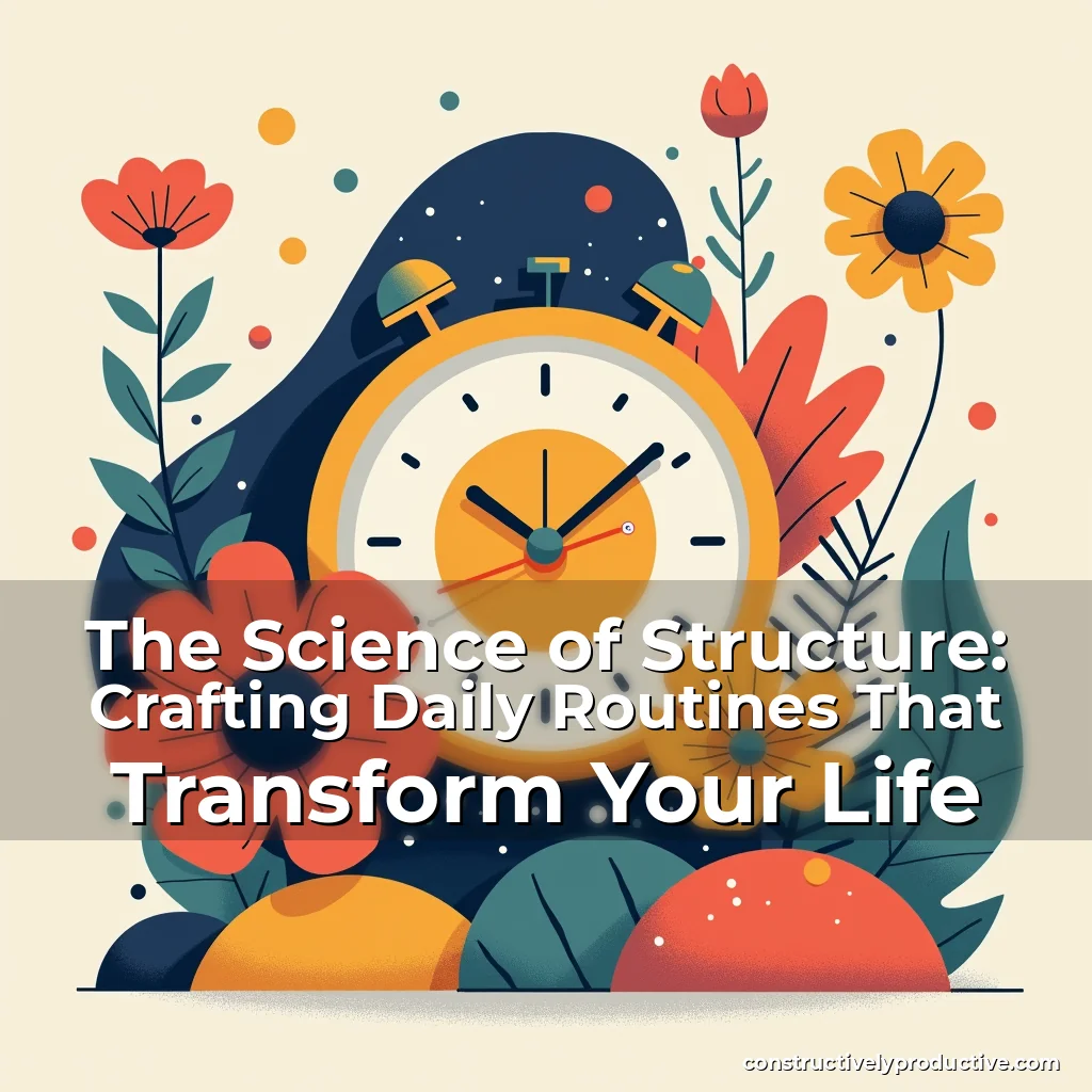 Artistic representation for The Science of Structure: Crafting Daily Routines That Transform Your Life