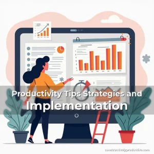 Artistic representation for Productivity Tips Strategies and Implementation