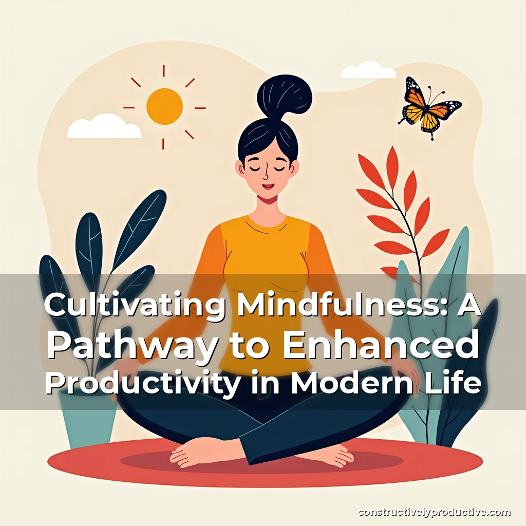 Read more about the article Cultivating Mindfulness: A Pathway to Enhanced Productivity in Modern Life