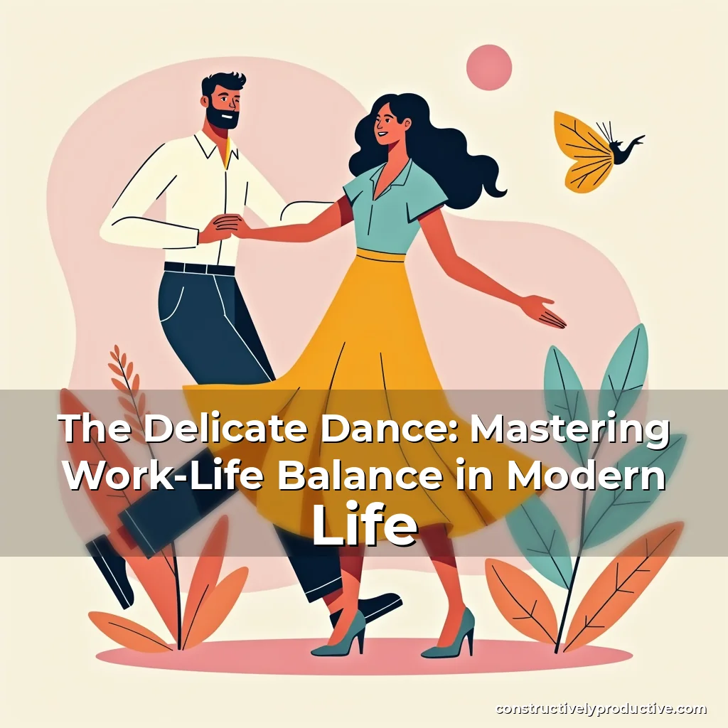 Artistic representation for The Delicate Dance: Mastering Work-Life Balance in Modern Life