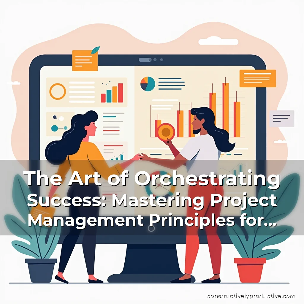 Read more about the article The Art of Orchestrating Success: Mastering Project Management Principles for Productive Outcomes